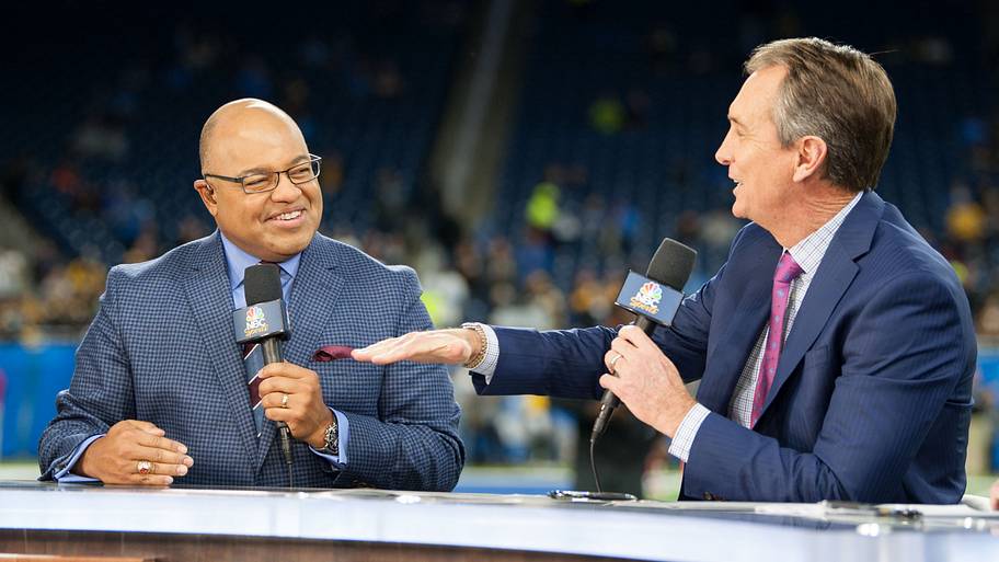 Mike Tirico and Cris Collinsworth.