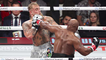 Tyson gets a shot on Jake Paul in his boxing loss on Friday night.