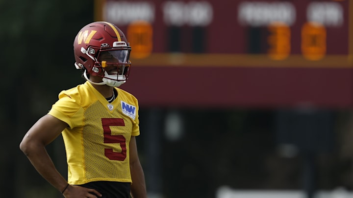 Washington Commanders quarterback Jayden Daniels