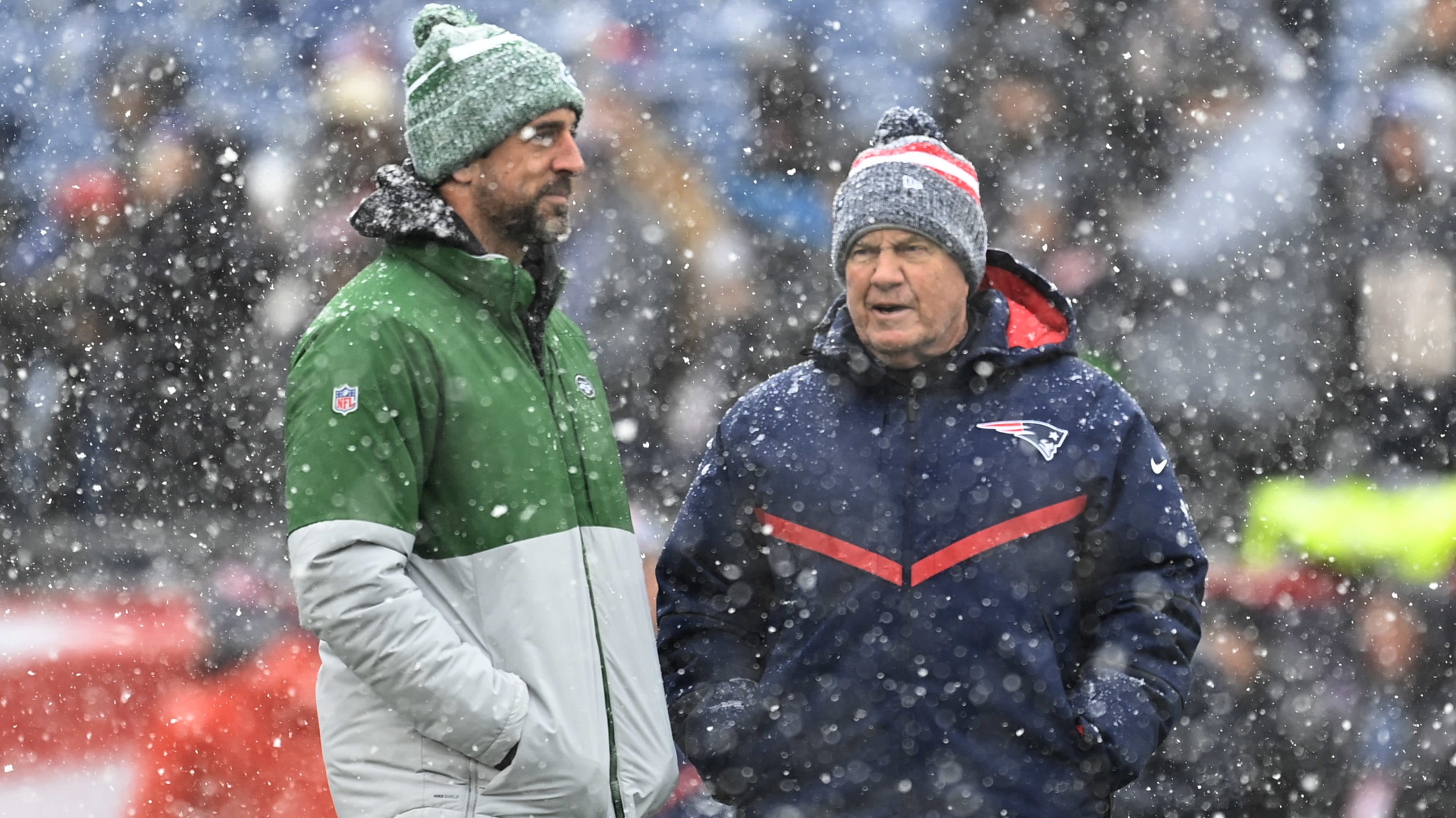 Bill Belichick, Aaron Rodgers