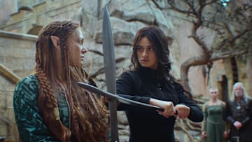 Yennefer (Anya Chalotra) and Francesca (Mecia Simson) in The Witcher season 4