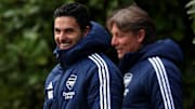 Mikel Arteta (left) and Arsenal are in the midst of a challenging schedule.