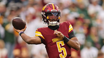 Jayden Daniels will be looking to make an impression after missing the last two weeks with a knee injury