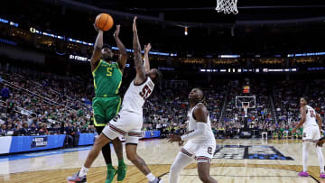Former South Carolina basketball guard Jermaine Couisnard and his Oregon Ducks ended the Gamecocks' season on Thursday.