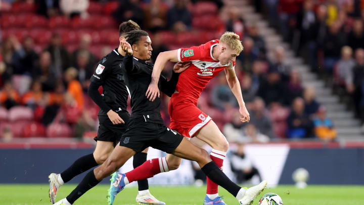 Ashley Phillips in action on his Stoke debut 