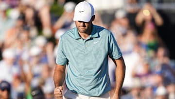 Scheffler shot a third-round 65 to grab a three-shot lead heading into Sunday.