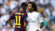 Neymar (left) and Marcelo (right) are two of 15 players that have won the Champions League and Copa Libertadores.