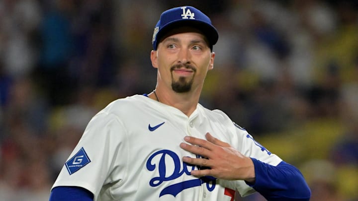 Los Angeles Dodgers starting pitcher Blake Snell
