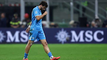 Ssc Napoli Khvicha Kvaratskhelia of Ssc Napoli looks on during the Serie A match beetween Ac Milan and Ssc Napoli at Stadio Giuseppe Meazza