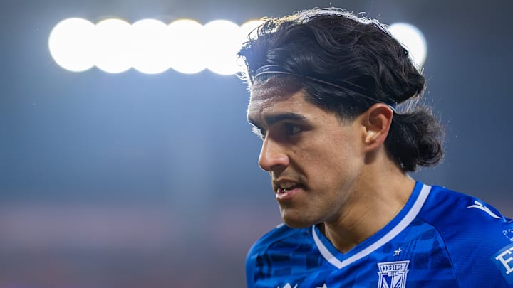 Luis Palma of Lech seen during the Polish PKO BP Ekstraklasa