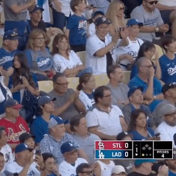 Dodgers fans gave Mookie Betts an ovation as he stepped up to the plate Monday night