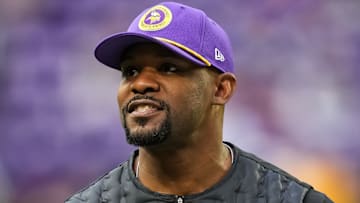 Minnesota Vikings defensive coordinator Brian Flores