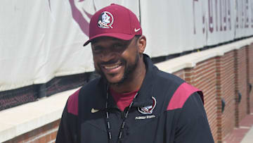 Florida State football and coaches players arrive for the fifth FSU spring football practice of the 2023 season on Thursday, March 23.

Patrick Surtain 1 Of 1
