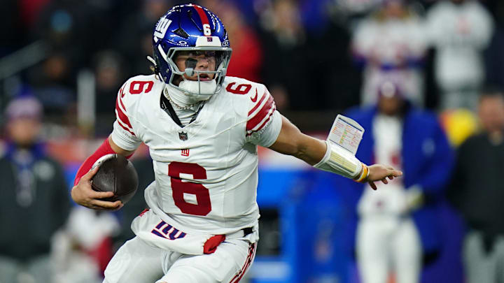Jaxson Dart and the Giants return from the bye week to host the Commanders in an NFC East showdown.