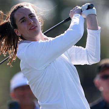 Caitlin Clark played in the Annika Pro-Am for the second straight year. 