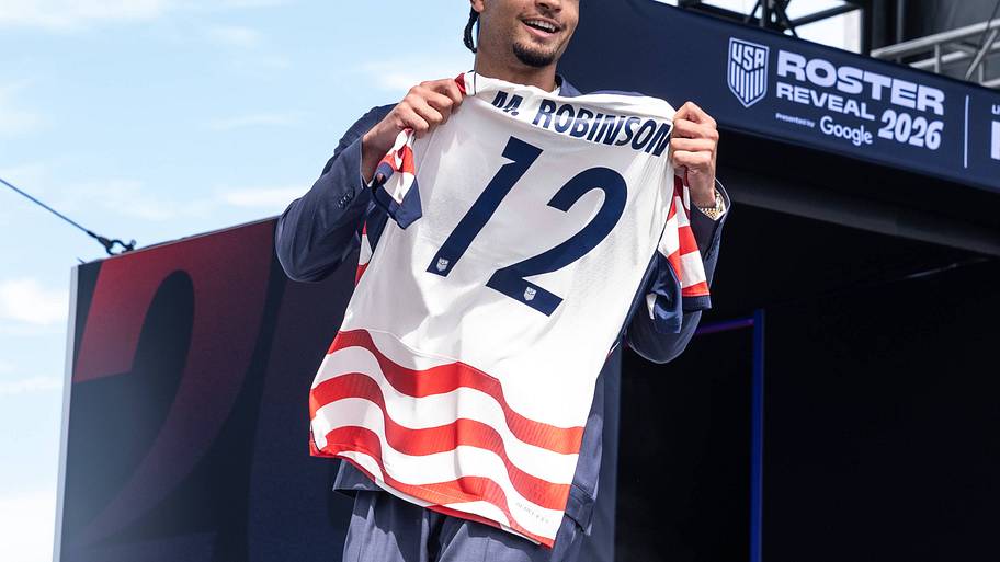 Miles Robinson with jersey