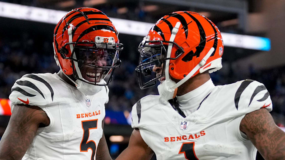 Cincinnati Bengals wide receivers Tee Higgins and Ja'Marr Chase