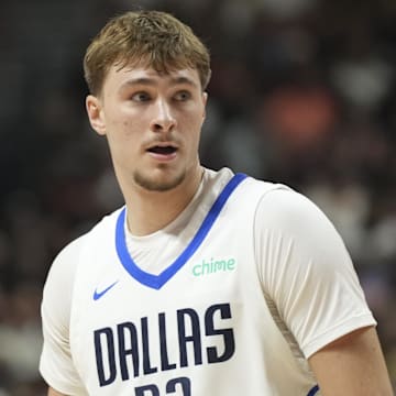 Mavericks forward Cooper Flagg made his NBA Summer League debut Thursday against the Lakers. 