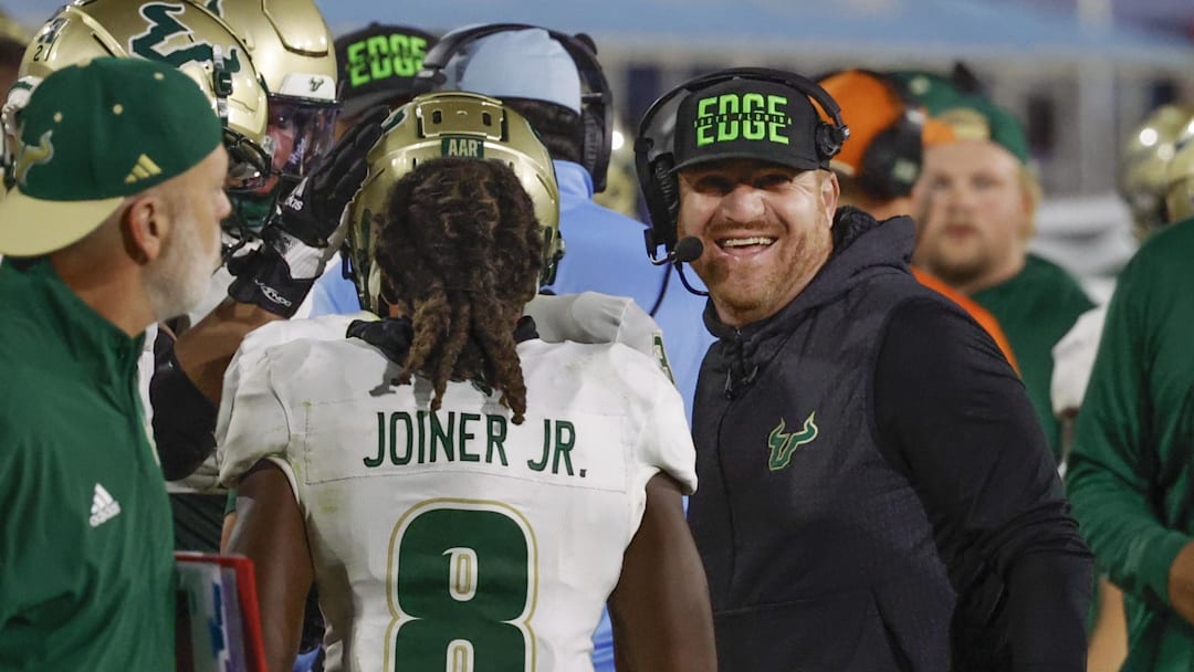 A college football commentator for CBS Sports said USF's Alex Golesh is a "rising star" in the coaching ranks.