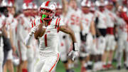 Saraland's Ryan Williams (1) scores a touchdown against Clay-Chalkville during the AHSAA Class 6A football state championship game at Bryant Denny Stadium in Tuscaloosa, Ala., on Friday December 8, 2023.