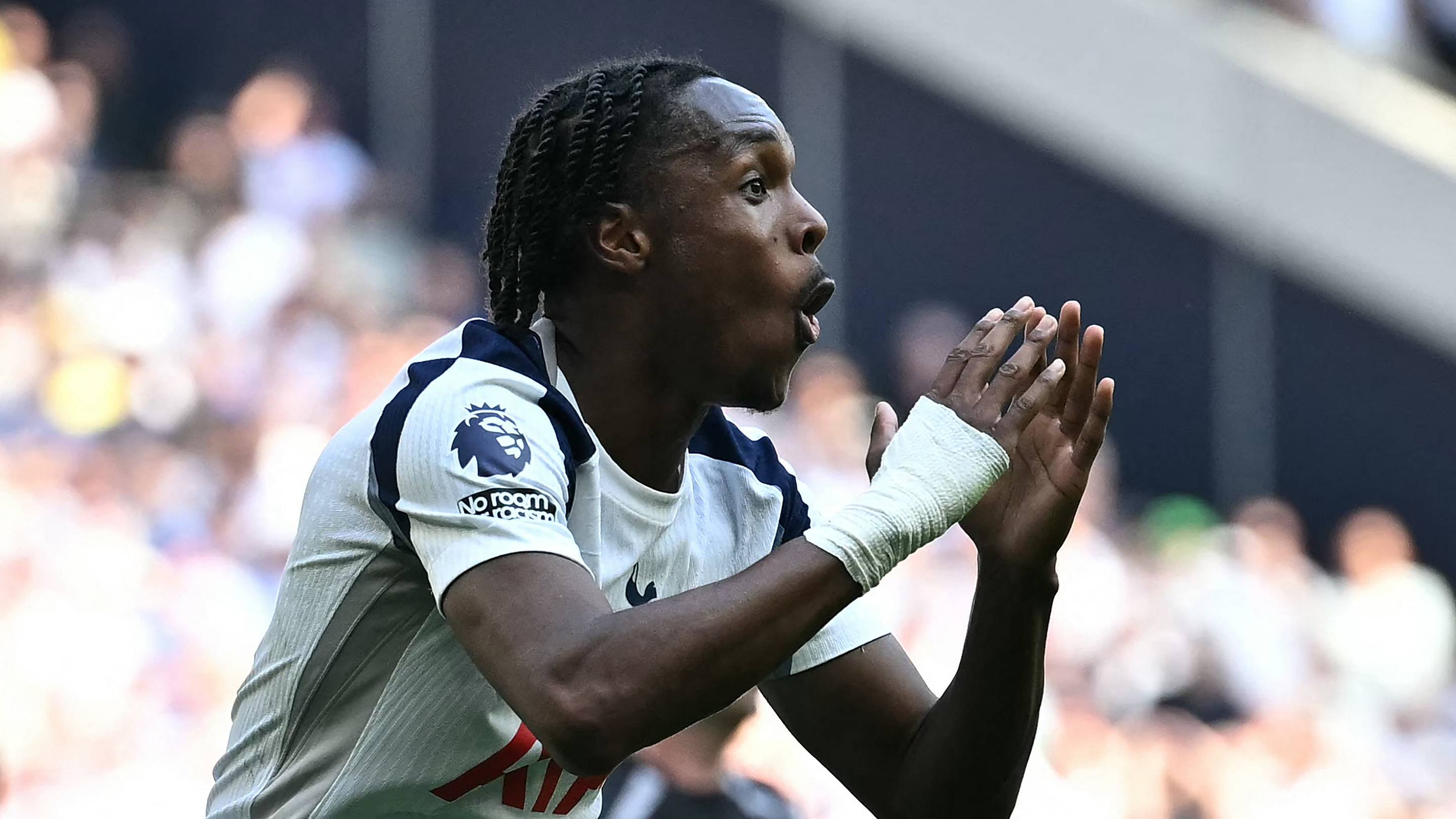 Tottenham are getting chilling Mathys Tel transfer news
