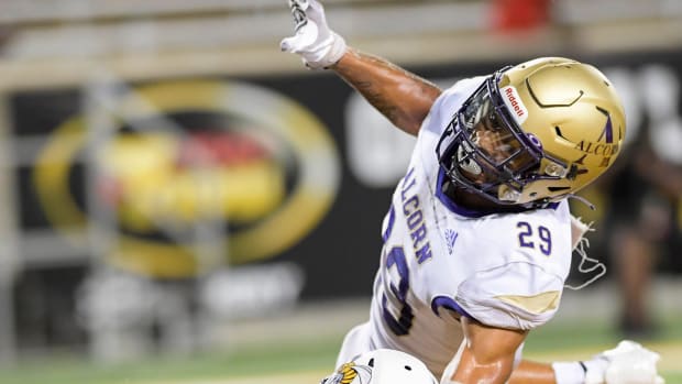 Alcorn State defensive back Robert McDaniel