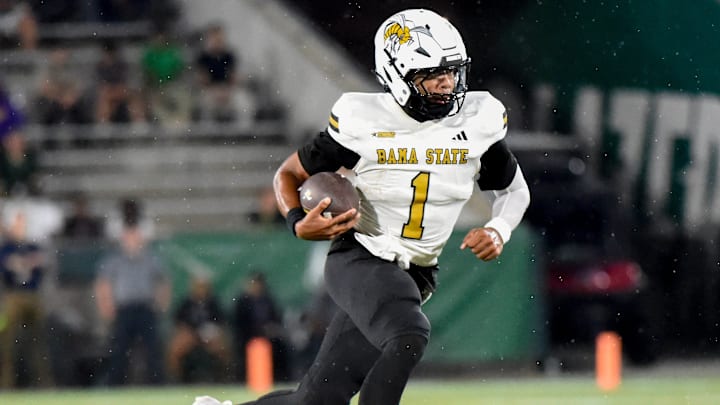 Alabama State quarterback Andrew Body (1) Alabama State quarterback Andrew Body (1)