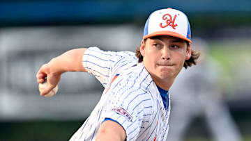 HYANNIS   07/12/23    Hyannis reliever Jamie Arnold goes into his motion against Y-D