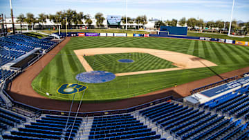 The Milwaukee Brewers held a ribbon-cutting and dedication ceremony at the team's new spring training complex, American Family Fields of Phoenix, Tuesday, Feb. 12, 2019.