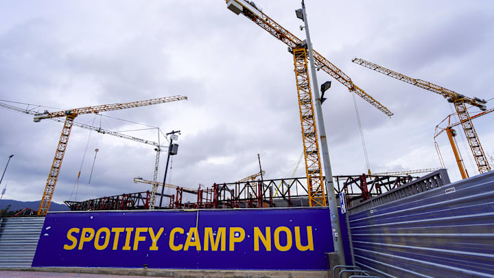 The renovations of Barcelona's home are taking longer than anticipated.