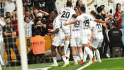 Beşiktaş oyuncularının gol sevinci