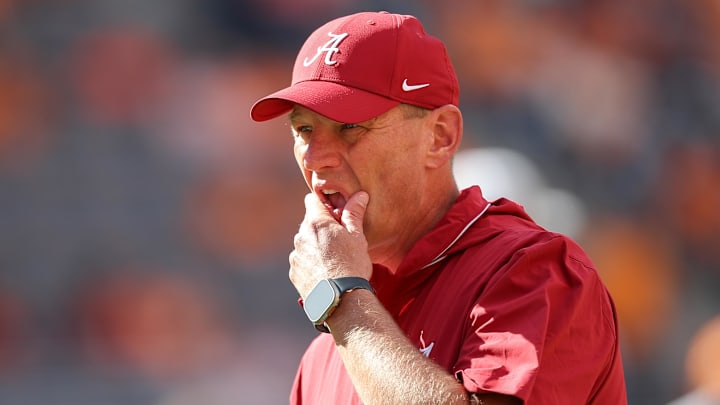 Alabama Crimson Tide head coach Kalen DeBoer