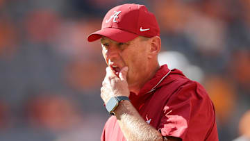 Alabama Crimson Tide head coach Kalen DeBoer