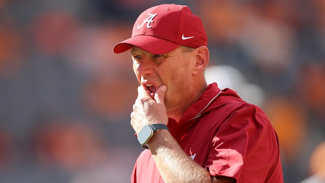 Alabama Crimson Tide head coach Kalen DeBoer