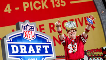 San Francisco 49ers fan Mark Castanon at the NFL Draft