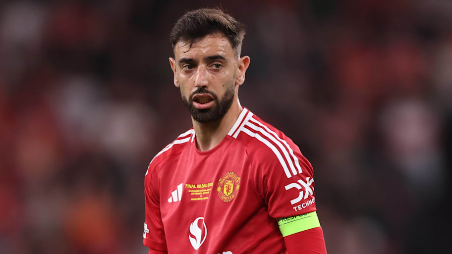 Bruno Fernandes in action for Man Utd.