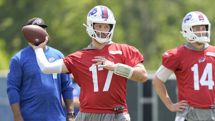 Buffalo Bills quarterback Josh Allen (17). Buffalo Bills quarterback Josh Allen (17).