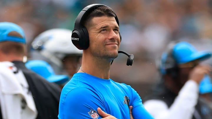 Carolina Panthers head coach Dave Canales