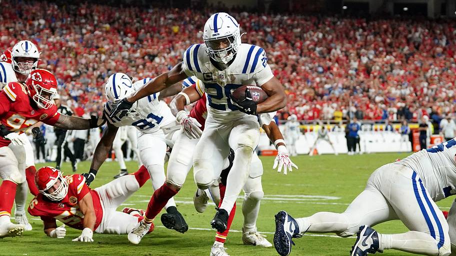 Indianapolis Colts running back Jonathan Taylor
