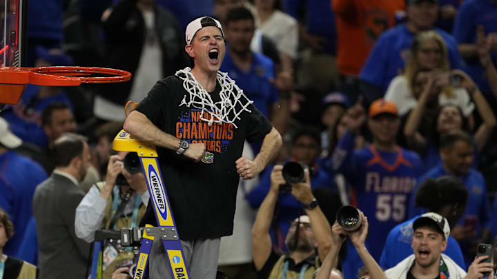 Florida Gators head coach Todd Golden in the national championship game of the Final Four at the 2025 NCAA Tournament Florida Gators head coach Todd Golden in the national championship game of the Final Four at the 2025 NCAA Tournament