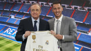 Eden Hazard was unveiled at Real Madrd in 2019