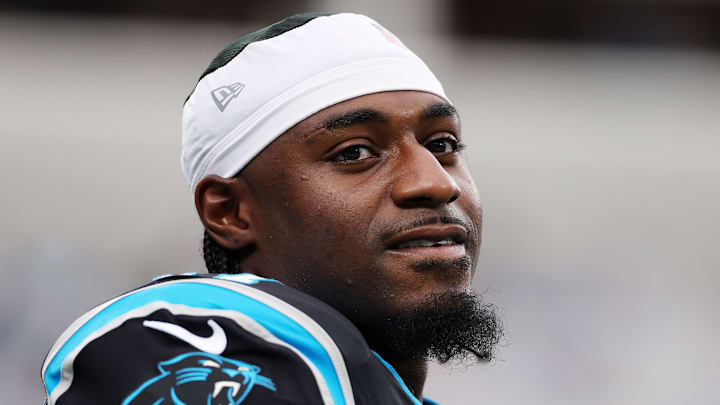 Carolina Panthers wide receiver Xavier Legette