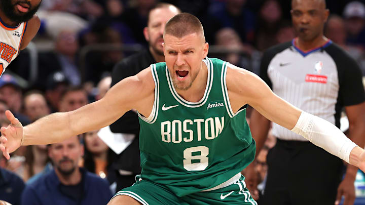 Boston Celtics, New York Knicks, Kristaps Porzingis, Game 5, NBA Playoffs, Luke Kornet