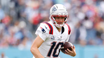 Drake Maye: New England Patriots v Tennessee Titans