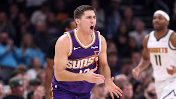 Collin Gillespie reacts against the Denver Nuggets