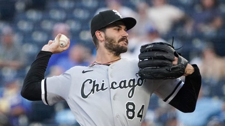 Sep 5, 2023; Kansas City, Missouri, USA; Chicago White Sox starting pitcher Dylan Cease (84)