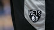 Nov 21, 2018; Dallas, TX, USA; A view of the team logo on the shorts of Brooklyn Nets forward Jared Dudley (6) as he warms up before the game against the Dallas Mavericks at the American Airlines Center. Mandatory Credit: Jerome Miron-Imagn Images