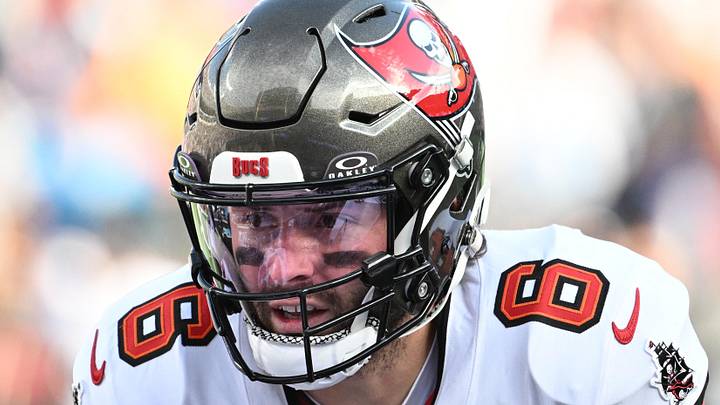 Tampa Bay Buccaneers QB Baker Mayfield would be a perfect fit with the team's latest OC candidate. (Mandatory Credit: Bob Donnan-Imagn Images)