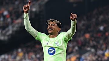 Lamine Yamal, attaquant du FC Barcelone face à Valence en quarts de finale de la Coupe du Roi