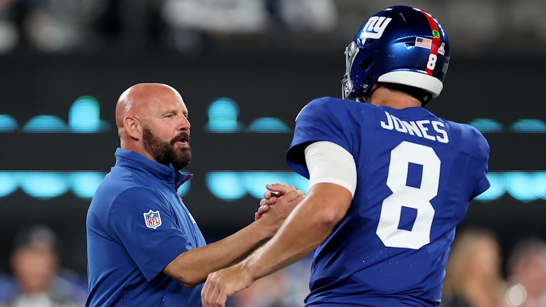 Brian Daboll, Daniel Jones, Dallas Cowboys v New York Giants
